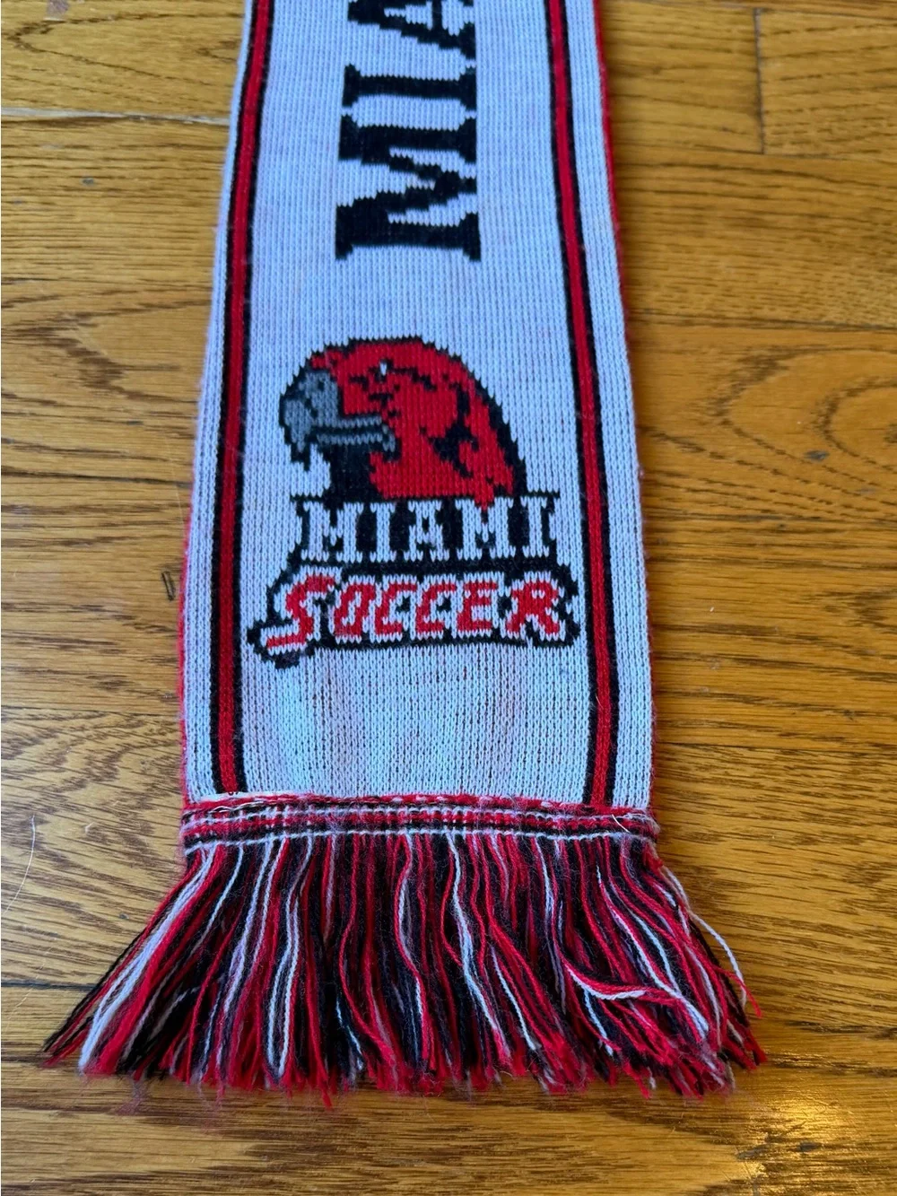 Vintage Miami University RedHawks Soccer 2002 MAC Champs Scarf Unisex